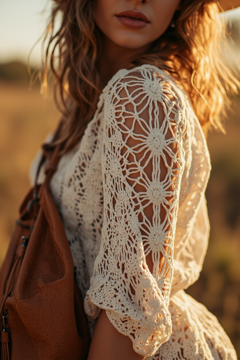 Boho Hobo With Crochet Top