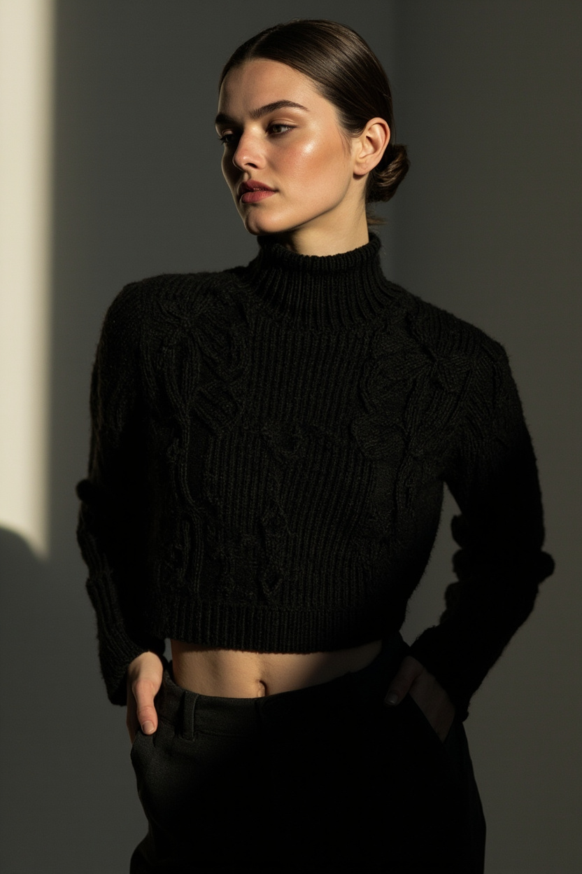 Cropped Knit Silhouettes