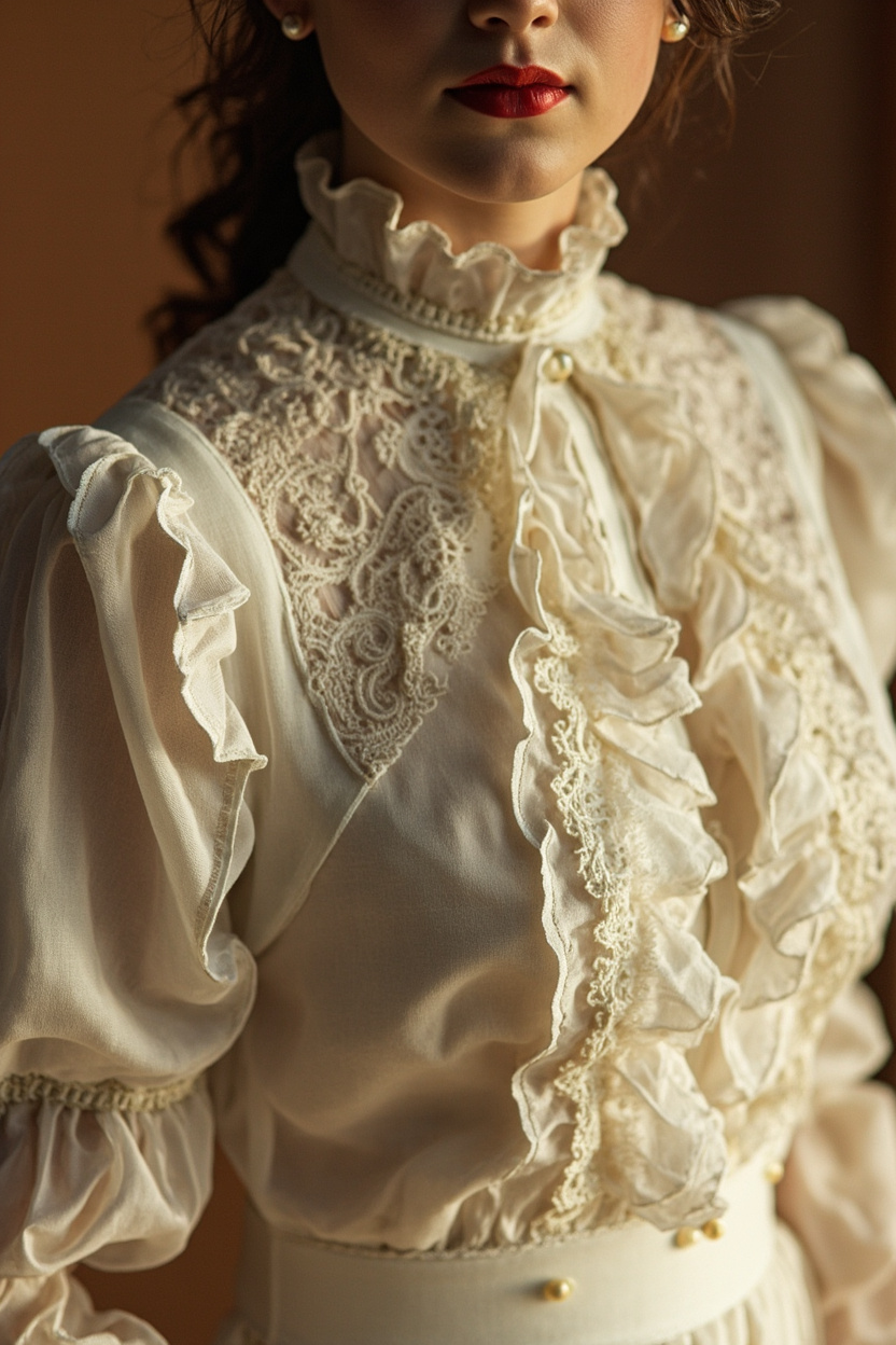Edwardian Ruffle Blouses