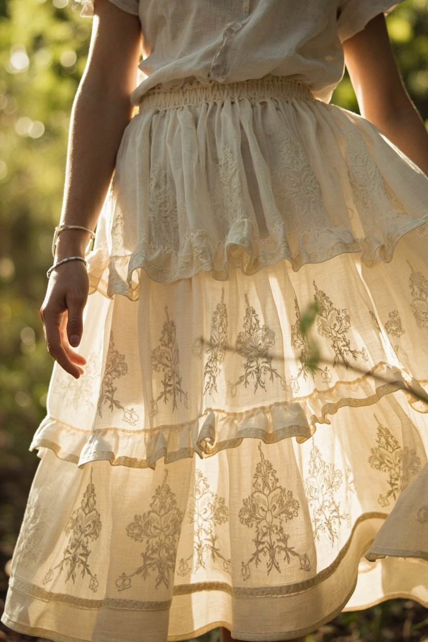 Embroidered Prairie Skirts