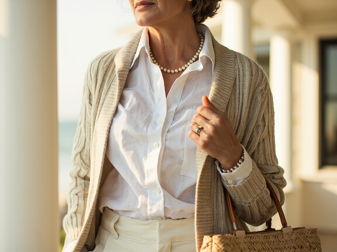 Key Wardrobe Staples for Coastal Grandmother Style