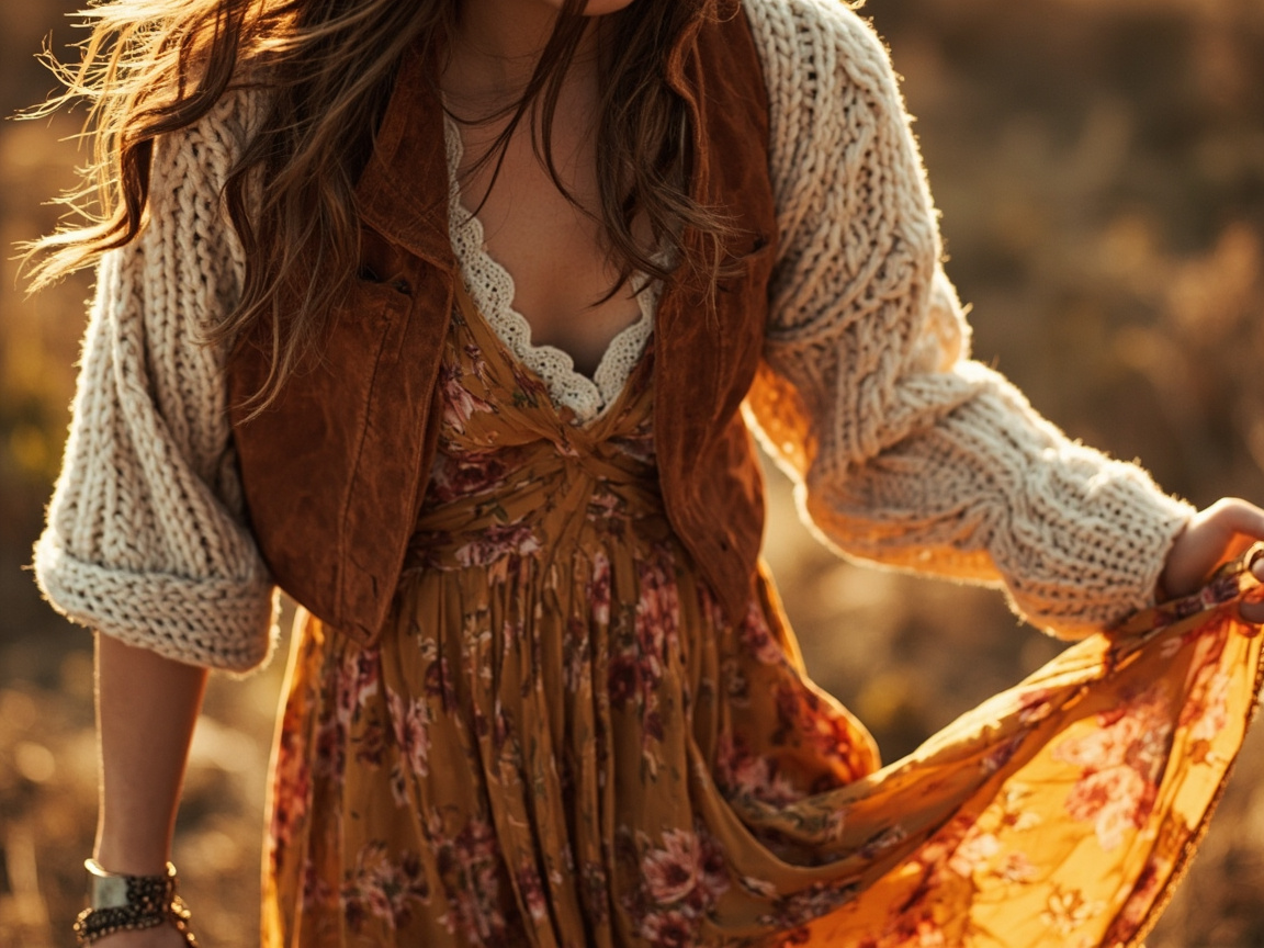 Layering Strategies for Boho Dresses and Skirts