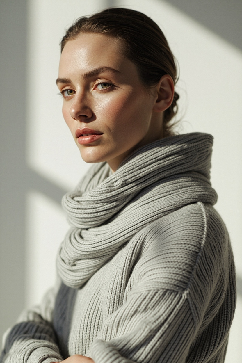 Light-Grey Knitwear