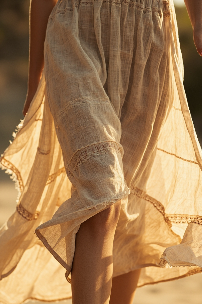 Midi Dress with Subtle Movement