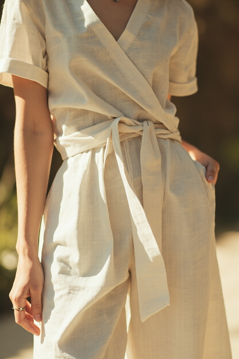 Minimal Wrap Top and Culottes