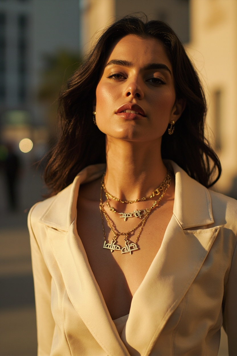 Nameplate Arabic Chains