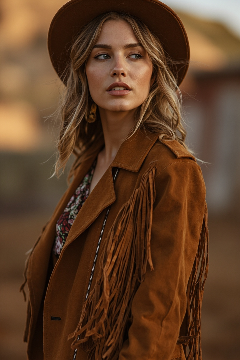 Suede Fringe Jackets