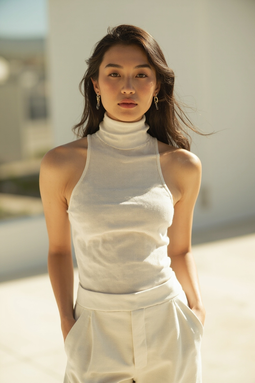 Tank Bodysuit and Straight Pants