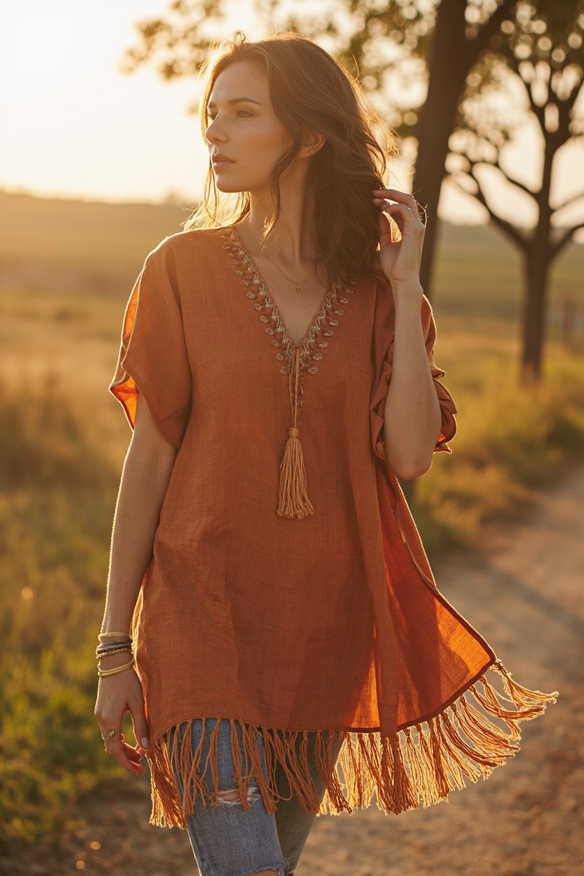 Tassel-Hem Tunics
